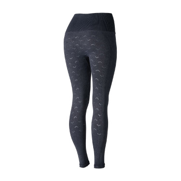 Leggings da equitazione Horze senza cuciture con grip in silicone a fondo intero Vanessa donna Denim Blu