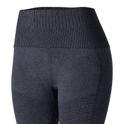 Leggings da equitazione Horze senza cuciture con grip in silicone a fondo intero Vanessa donna Denim Blu