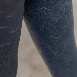 Leggings da equitazione Horze senza cuciture con grip in silicone a fondo intero Vanessa donna Grigio