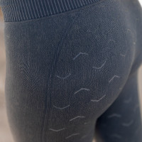 Leggings da equitazione Horze senza cuciture con grip in silicone a fondo intero Vanessa donna Grigio