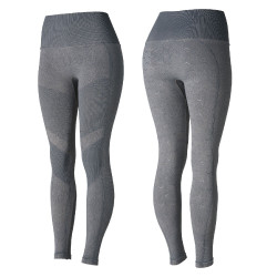 Leggings da equitazione Horze senza cuciture con grip in silicone a fondo intero Vanessa donna Grigio