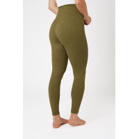 Leggings da equitazione termici senza cuciture Horze Melissa da donna Verde abete
