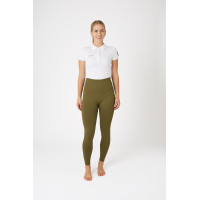 Leggings da equitazione termici senza cuciture Horze Melissa da donna Verde abete
