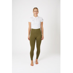 Leggings da equitazione termici senza cuciture Horze Melissa da donna Verde abete