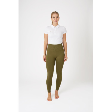 Leggings da equitazione termici senza cuciture Horze Melissa da donna Verde abete