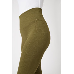 Leggings da equitazione termici senza cuciture Horze Melissa da donna Verde abete
