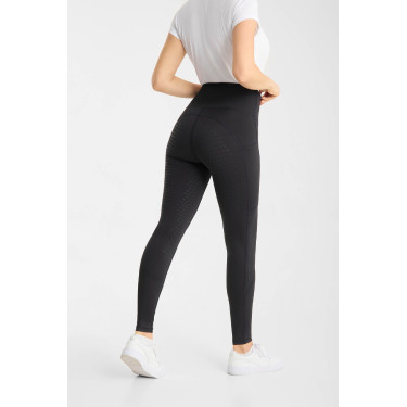 Leggings da equitazione da donna Horze Vilma con fond grip rinfrescante Nero