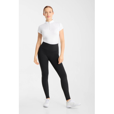 Leggings da equitazione da donna Horze Vilma con fond grip rinfrescante Nero