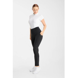 Leggings da equitazione da donna Horze Vilma con fond grip rinfrescante Nero