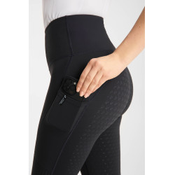 Leggings da equitazione da donna Horze Vilma con fond grip rinfrescante Nero