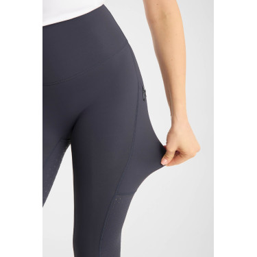 Leggings da equitazione da donna Horze Vilma con fond grip rinfrescante Odissea marina Blu marino