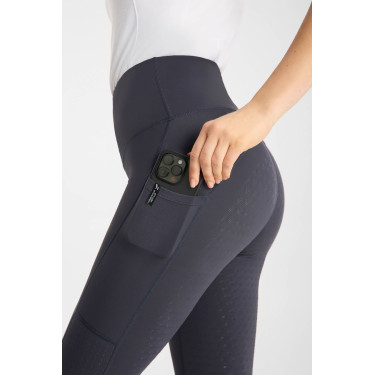 Leggings da equitazione da donna Horze Vilma con fond grip rinfrescante Odissea marina Blu marino