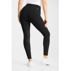 Pantaloni Horze Grand Prix Pro con grip al ginocchio da donna Nero