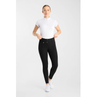 Pantaloni Horze Grand Prix Pro con grip al ginocchio da donna Nero
