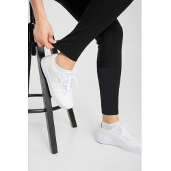 Pantaloni Horze Grand Prix Pro con grip al ginocchio da donna Nero