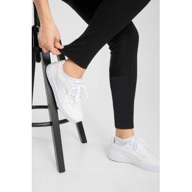 Pantaloni Horze Grand Prix Pro con grip al ginocchio da donna Nero