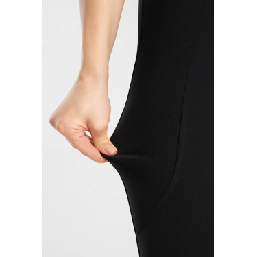 Pantaloni Horze Grand Prix Pro con grip al ginocchio da donna Nero