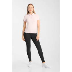 Polo funzionale da donna Horze Willow a maniche corte Rosa pallido
