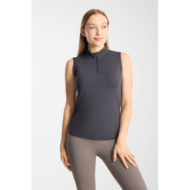 T-shirt da allenamento Emmie senza maniche Horze da donna cooling Odissea marina Blu marino
