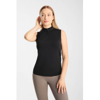 T-shirt da allenamento Emmie senza maniche Horze da donna cooling Nero