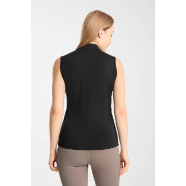 T-shirt da allenamento Emmie senza maniche Horze da donna cooling Nero