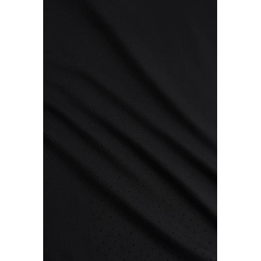 T-shirt da allenamento Horze Emmie da donna cooling a maniche corte Nero