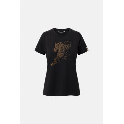 T-shirt Horze western Kathrin donna Nero