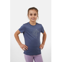 T-shirt Horze Wilda Young Rider a maniche corte Grigio