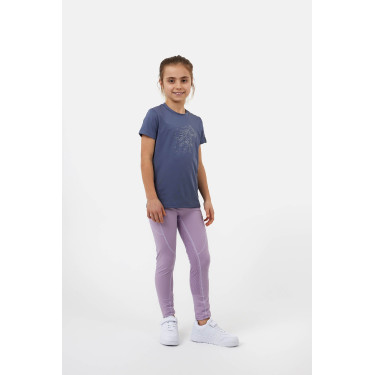 T-shirt Horze Wilda Young Rider a maniche corte Grigio