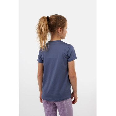 T-shirt Horze Wilda Young Rider a maniche corte Grigio