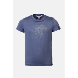 T-shirt Horze Wilda Young Rider a maniche corte Grigio