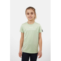 T-shirt Horze Wilda Young Rider a maniche corte Verde celadon