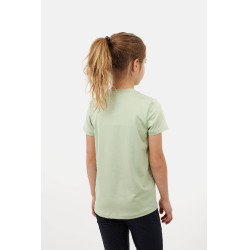 T-shirt Horze Wilda Young Rider a maniche corte Verde celadon
