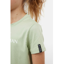 T-shirt Horze Wilda Young Rider a maniche corte Verde celadon