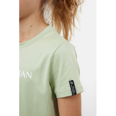 T-shirt Horze Wilda Young Rider a maniche corte Verde celadon