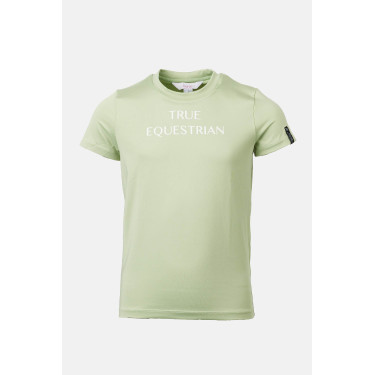 T-shirt Horze Wilda Young Rider a maniche corte Verde celadon