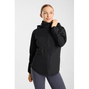 Giacca da equitazione da donna Horze Fiora leggera e impermeabile Blu marino scuro