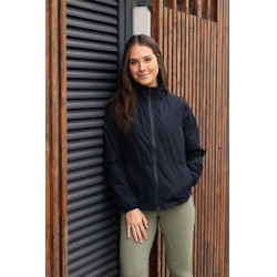 Giacca da equitazione da donna Horze Fiora leggera e impermeabile Blu marino scuro