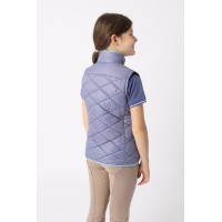 Gilet da equitazione senza maniche Horze Selina bambino Mattina di velluto Blu