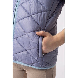Gilet da equitazione senza maniche Horze Selina bambino Mattina di velluto Blu