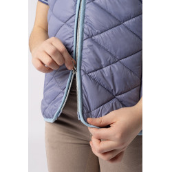 Gilet da equitazione senza maniche Horze Selina bambino Mattina di velluto Blu