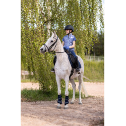 Gilet da equitazione senza maniche Horze Selina bambino Mattina di velluto Blu