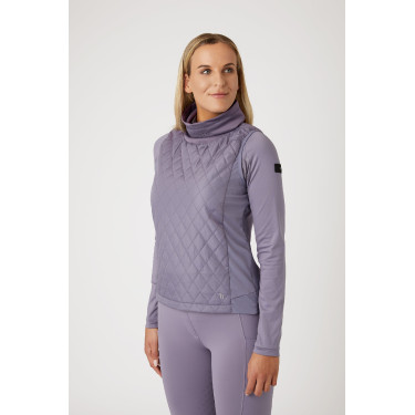 Gilet da equitazione ibrido Horze Riley da donna Uvetta royal Viola