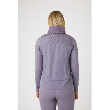 Gilet da equitazione ibrido Horze Riley da donna Uvetta royal Viola