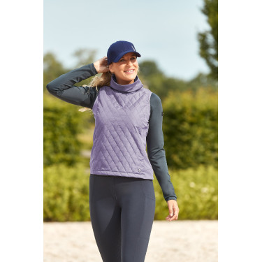 Gilet da equitazione ibrido Horze Riley da donna Uvetta royal Viola