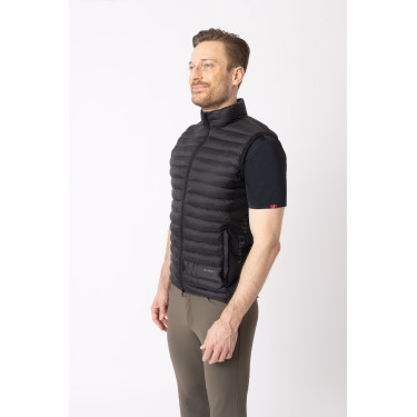 Gilet da equitazione senza maniche B Vertigo Simon ultraleggero imbottito da uomo Grigio antracite scuro