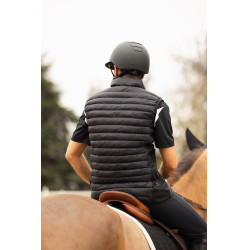 Gilet da equitazione senza maniche B Vertigo Simon ultraleggero imbottito da uomo Grigio antracite scuro