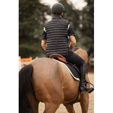 Gilet da equitazione senza maniche B Vertigo Simon ultraleggero imbottito da uomo Grigio antracite scuro
