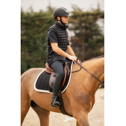 Gilet da equitazione senza maniche B Vertigo Simon ultraleggero imbottito da uomo Grigio antracite scuro