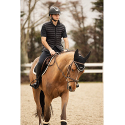 Gilet da equitazione senza maniche B Vertigo Simon ultraleggero imbottito da uomo Grigio antracite scuro